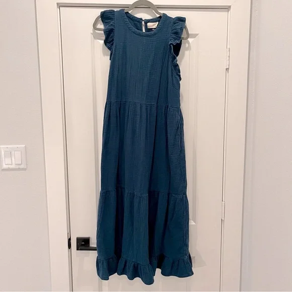 Universal Thread | Dresses | Blue Cotton Cheesecloth Maxi Dress | Poshmark